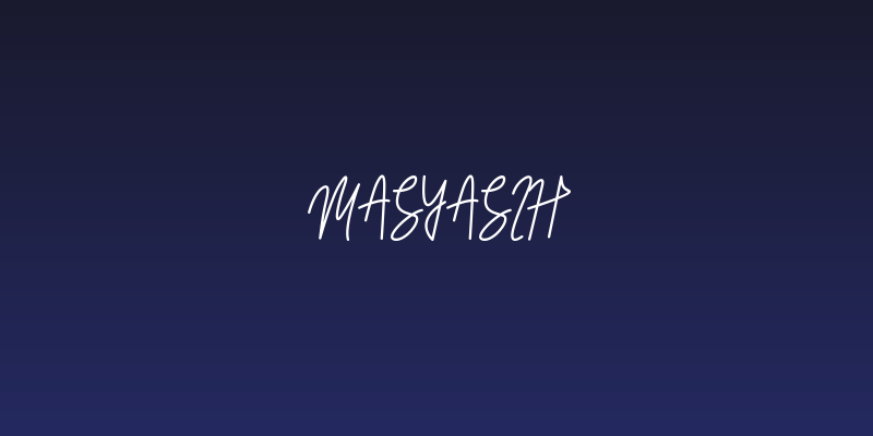 Masyasih Social Header