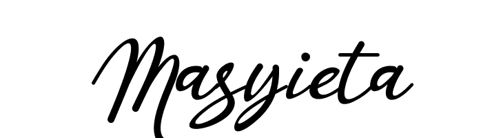 Masyieta  Frei Schriftart Herunterladen