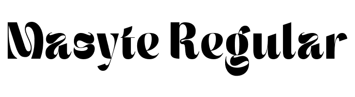 Masyte Regular  Descarca Fonturi Gratis
