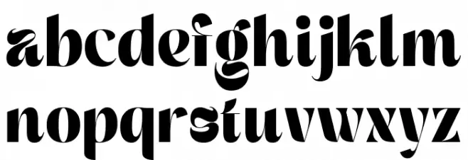 Masyte Regular フォント 小文字