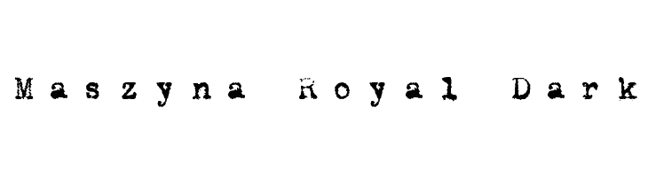 Maszyna Royal Dark  フリーフォントのダウンロード