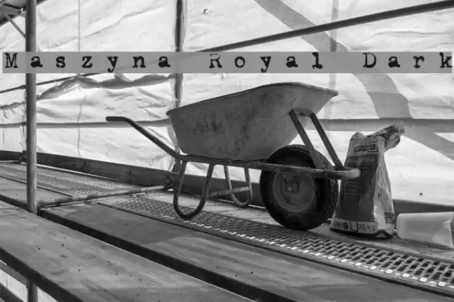 Maszyna Royal Dark Font examples