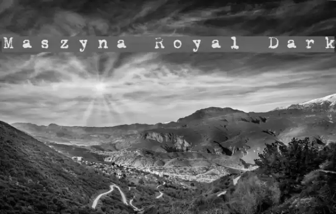 Maszyna Royal Dark Font examples