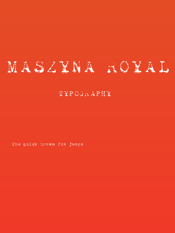 Maszyna Royal Light Poster