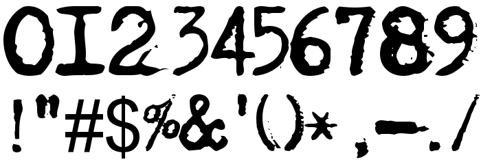 Maszyna フォント その他の文字