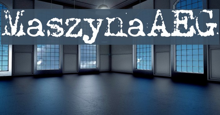 MaszynaAEG Font examples