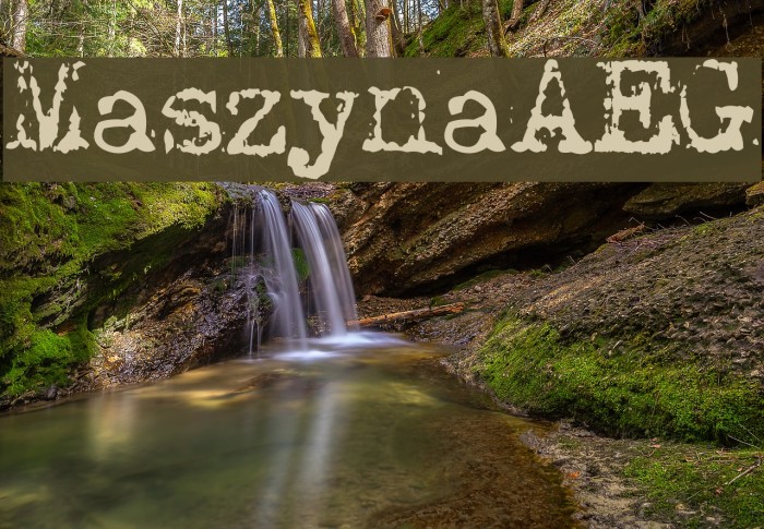 MaszynaAEG Font examples