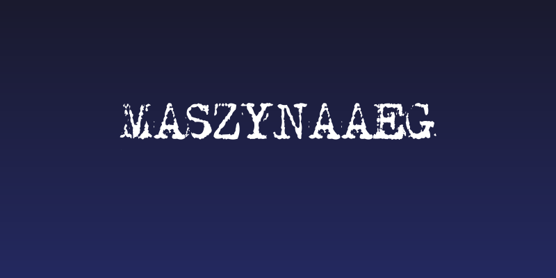 MaszynaAEG Social Header