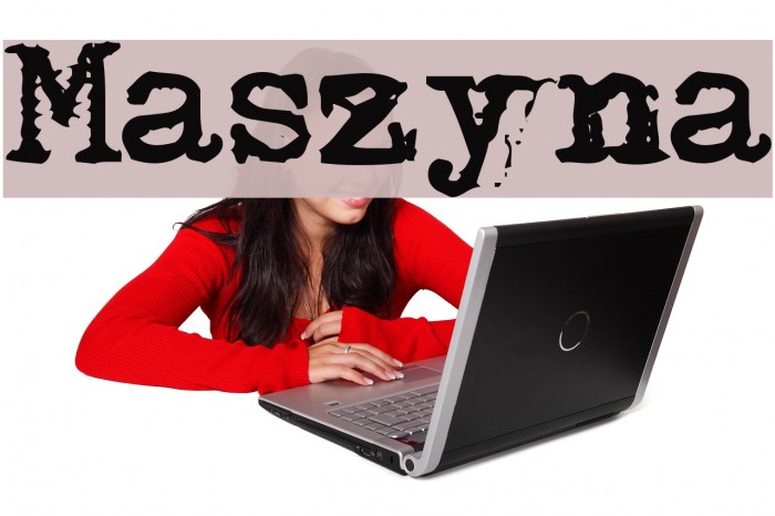Maszyna フォント examples