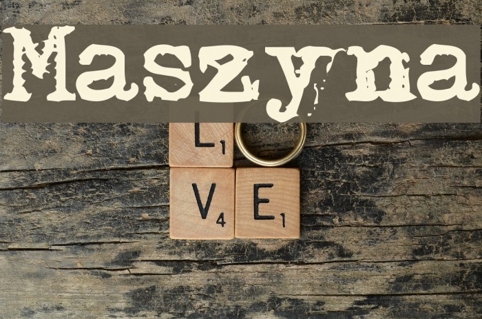 Maszyna フォント examples