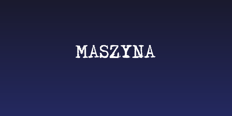 Maszyna Social Header