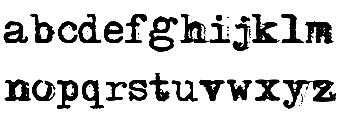 Maszyna フォント 小文字