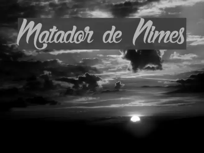 Matador de Nimes Font examples
