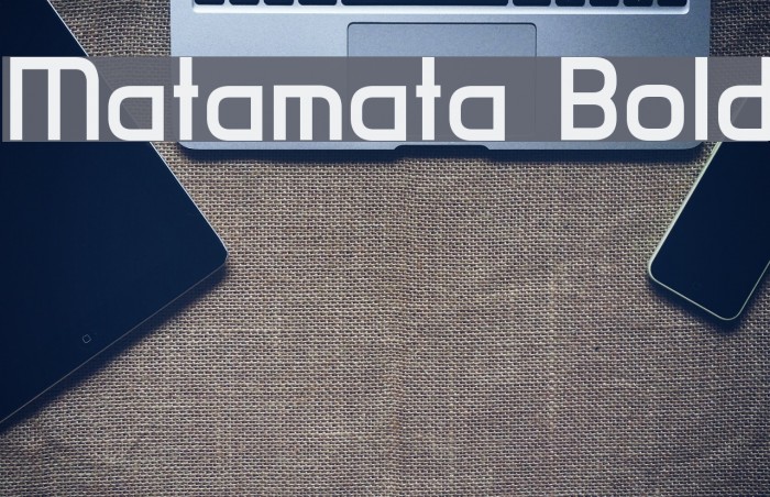 Matamata Bold Font examples