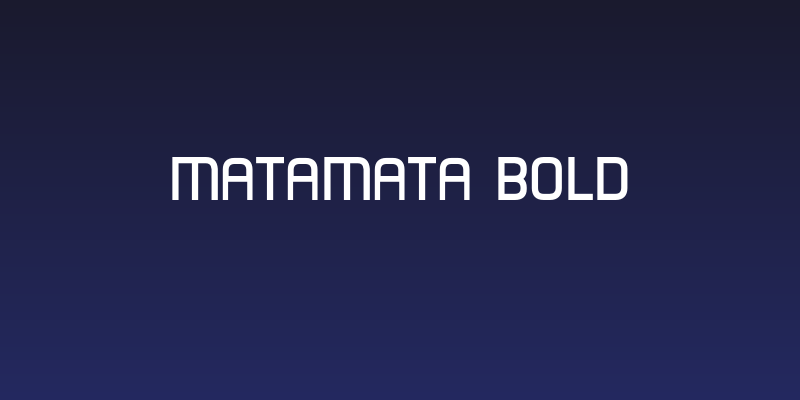 Matamata Bold Social Header