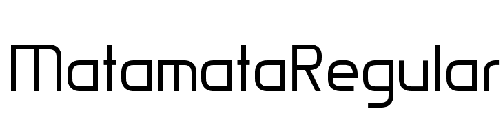 Matamata Regular  免费字体下载