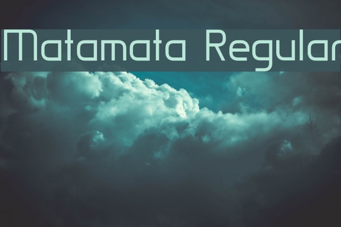 Matamata Regular Font examples