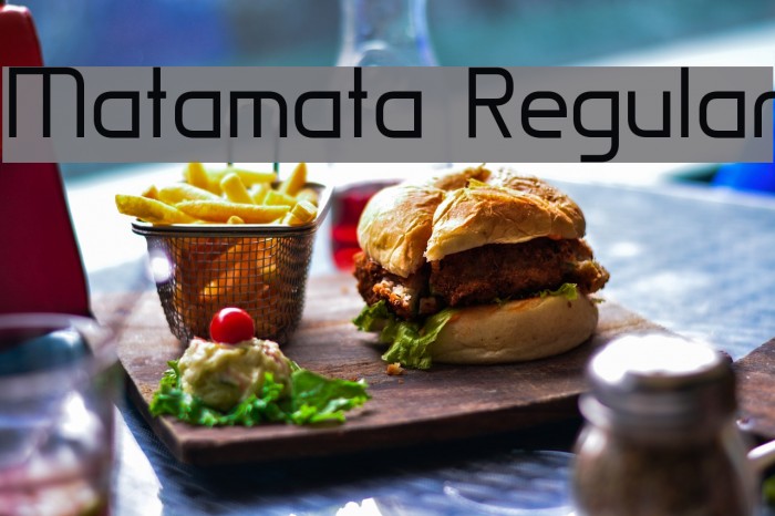 Matamata Regular Font examples
