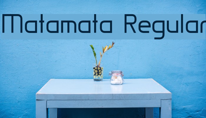 Matamata Regular Font examples