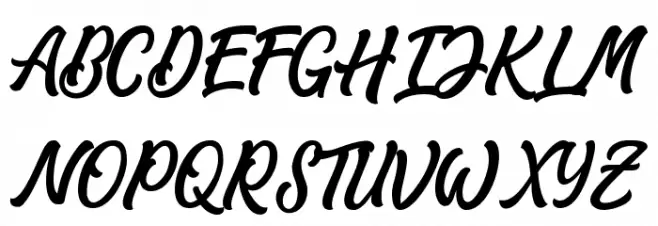 Matane Personal Use Only Script Schriftart Groß
