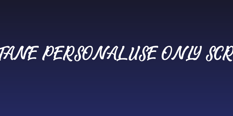 Matane Personal Use Only Script Social Header