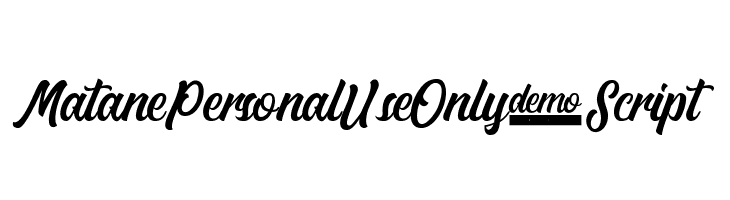 MatanePersonalUseOnly-Script  免费字体下载