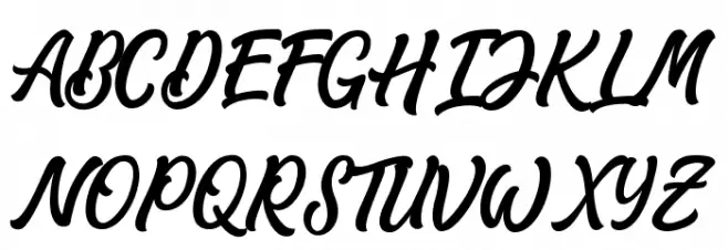 MatanePersonalUseOnly-Script 字体 大写