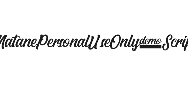 MatanePersonalUseOnly-Script Logo