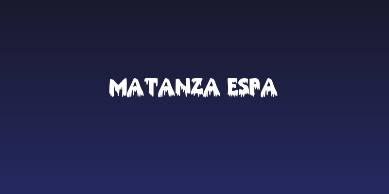 Matanza Espa Social Header
