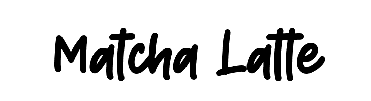 Matcha Latte  Frei Schriftart Herunterladen