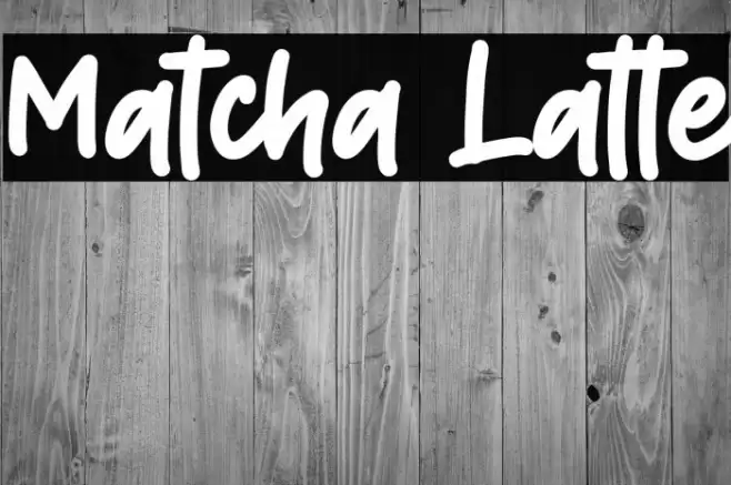 Matcha Latte Font examples
