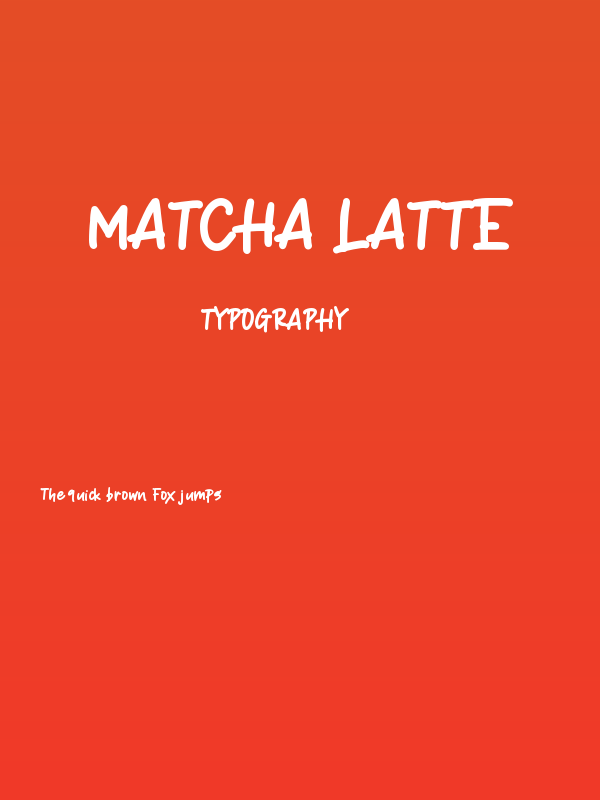 Matcha Latte Poster