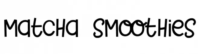 Matcha Smoothies  font caratteri gratis