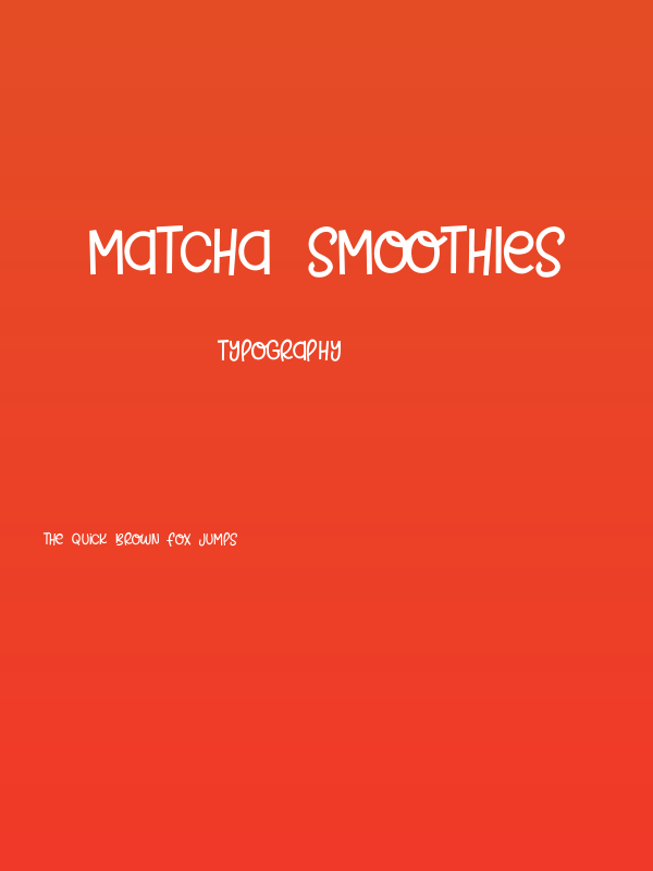 Matcha Smoothies Poster