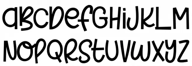 Matcha Smoothies Font LOWERCASE