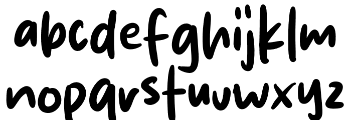 Matcha Vibes Font LOWERCASE