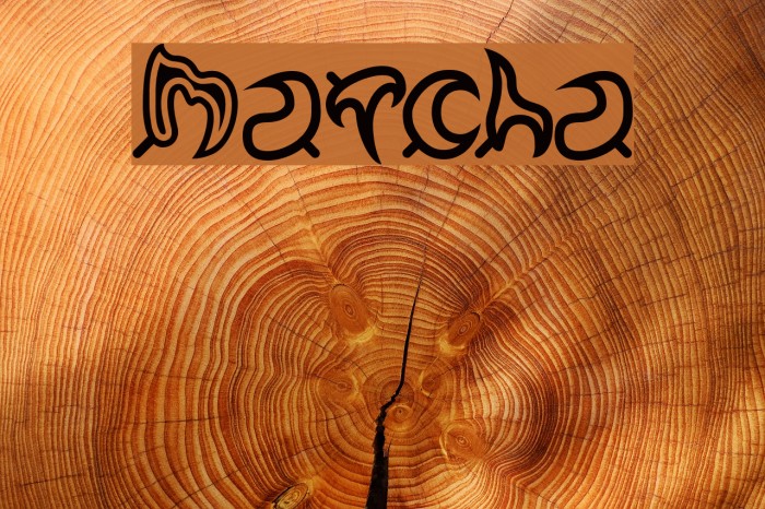 Matcha Font examples