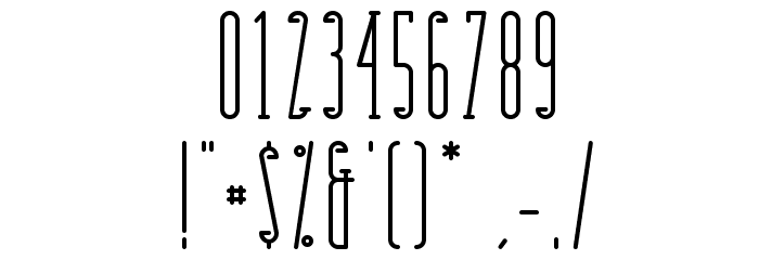 Matchbook Serif Font OTHER CHARS