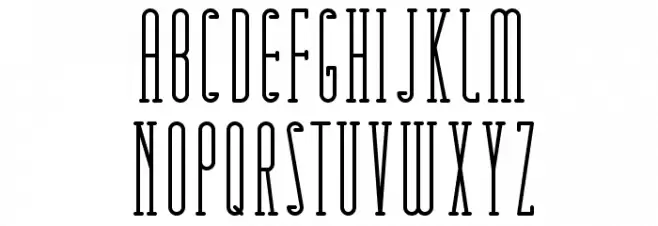 Matchbook Serif Шрифта ВЕРХНИЙ