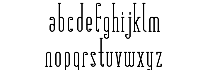 Matchbook Serif Font LOWERCASE