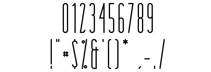 Matchbook Font OTHER CHARS