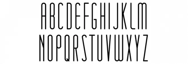 Matchbook Font UPPERCASE