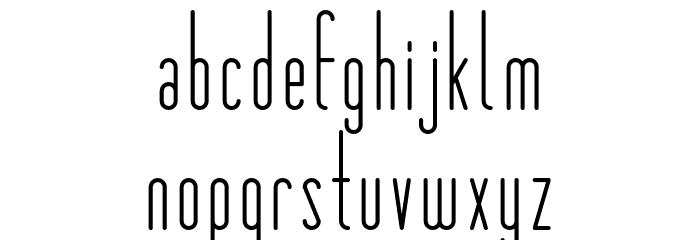 Matchbook Font LOWERCASE