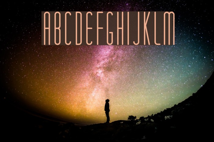 Matchbook Font examples