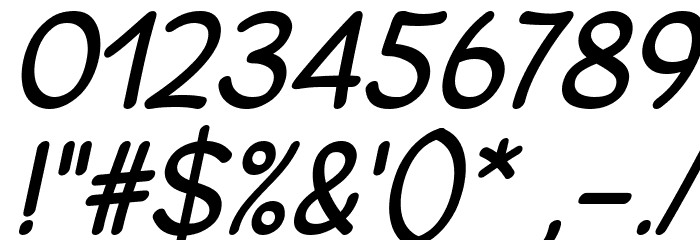 Matchinger Italic Font OTHER CHARS