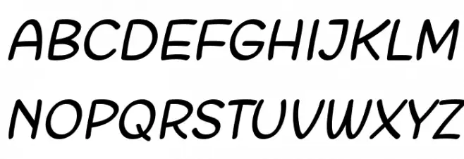 Matchinger Italic Шрифта ВЕРХНИЙ