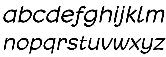 Matchinger Italic Font LOWERCASE