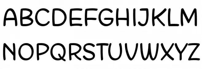 Matchinger Schriftart Groß