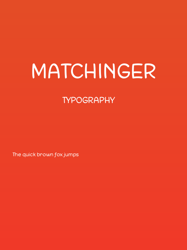 Matchinger Poster