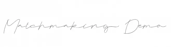 Matchmaking Demo  font caratteri gratis